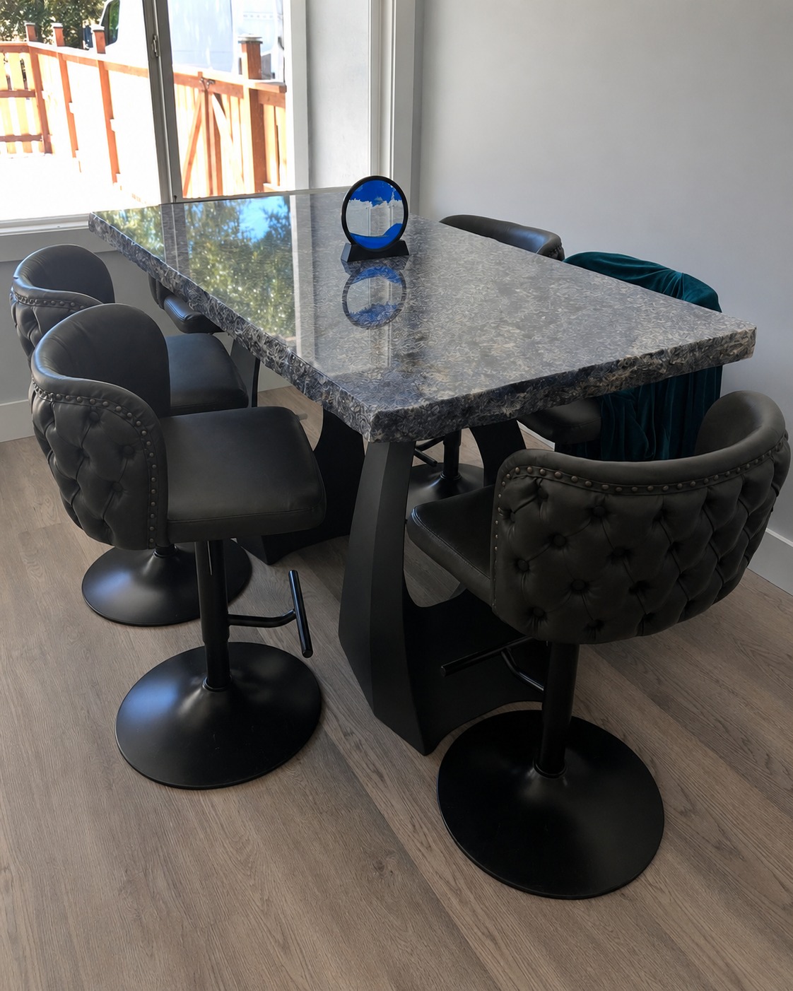 Custom granite dining table